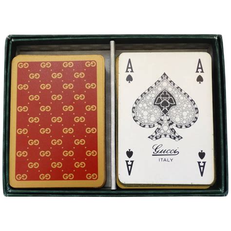 gucci gold playing cards|Gucci card game.